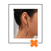 Oorringen gold / black